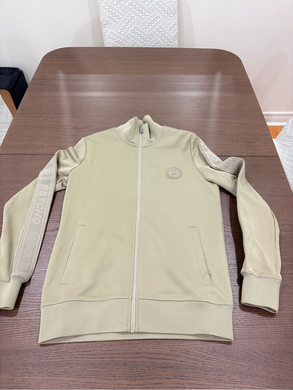 Psycho Bunny Men's Full-Zip Jacket - Light Olive